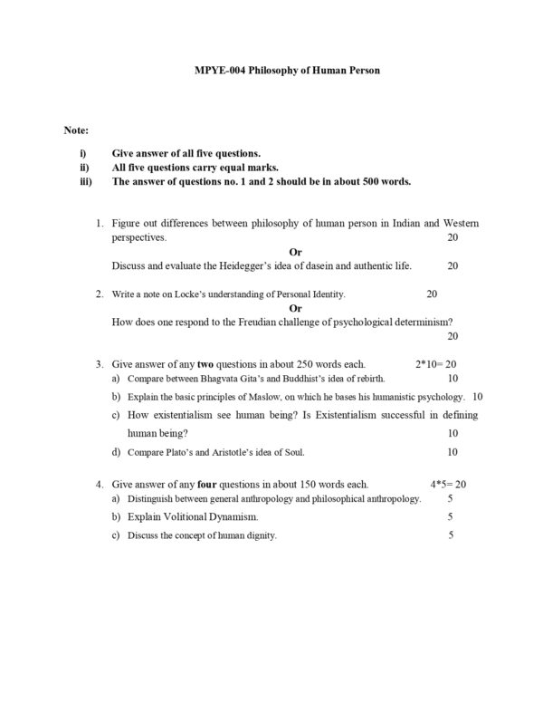 IGNOU MPYE-004 SOLVED ASSIGNMENT 2024-25 ENGLISH MEDIUM