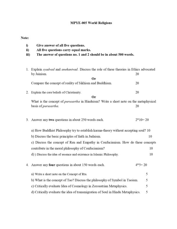 IGNOU MPYE-005 SOLVED ASSIGNMENT 2024-25 ENGLISH MEDIUM