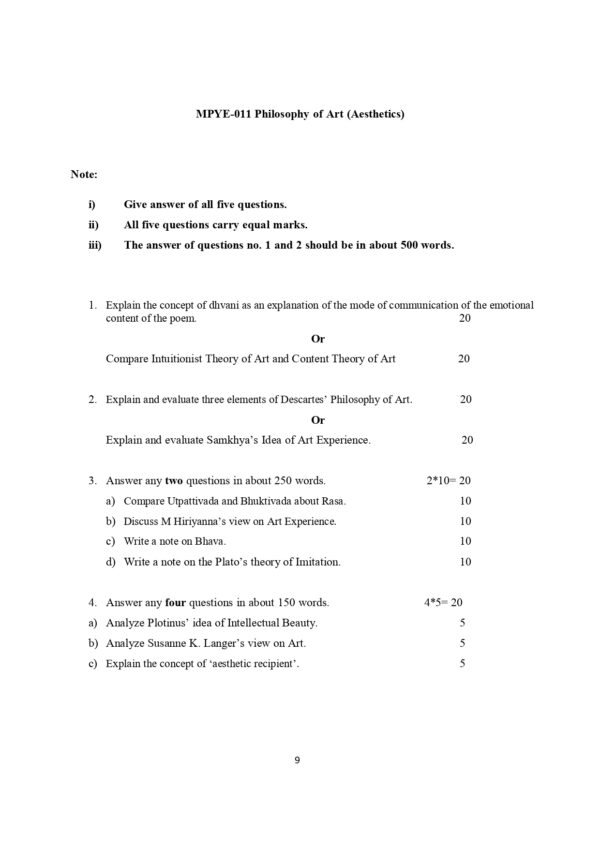 IGNOU MPYE-011 SOLVED ASSIGNMENT 2024-25 ENGLISH MEDIUM