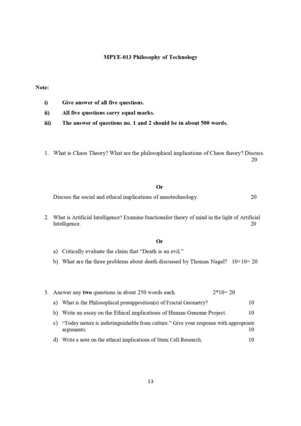 IGNOU MPYE-013 SOLVED ASSIGNMENT 2024-25 ENGLISH MEDIUM