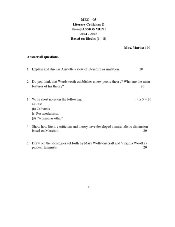 IGNOU MEG-05 SOLVED ASSIGNMENT 2024-25
