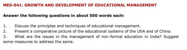 IGNOU MES-041 SOLVED ASSIGNMENT 2024-25 ENGLISH MEDIUM