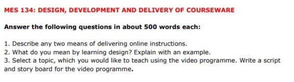 IGNOU MES-134 SOLVED ASSIGNMENT 2024-25 ENGLISH MEDIUM