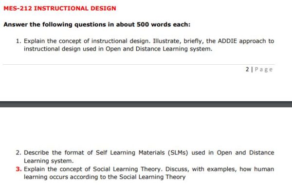 IGNOU MES-212 SOLVED ASSIGNMENT 2024-25 ENGLISH MEDIUM