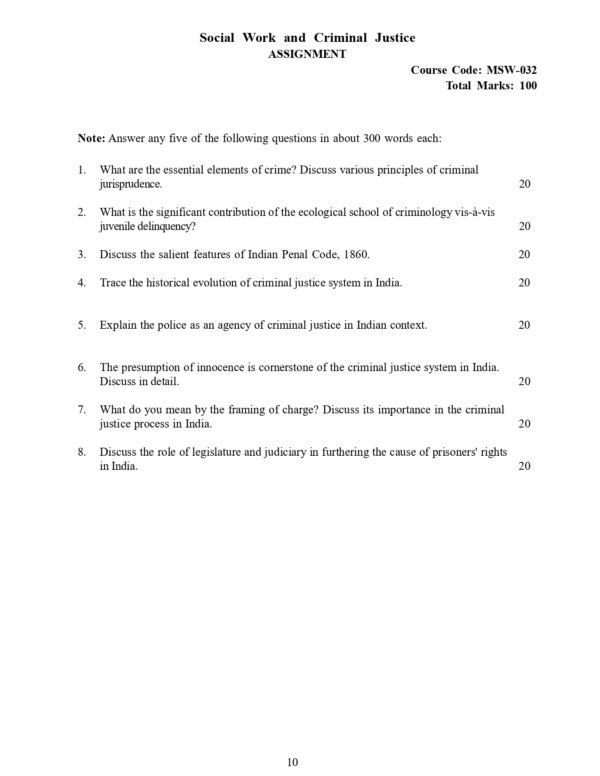 IGNOU MSW-032 SOLVED ASSIGNMENT 2024-25 ENGLISH MEDIUM