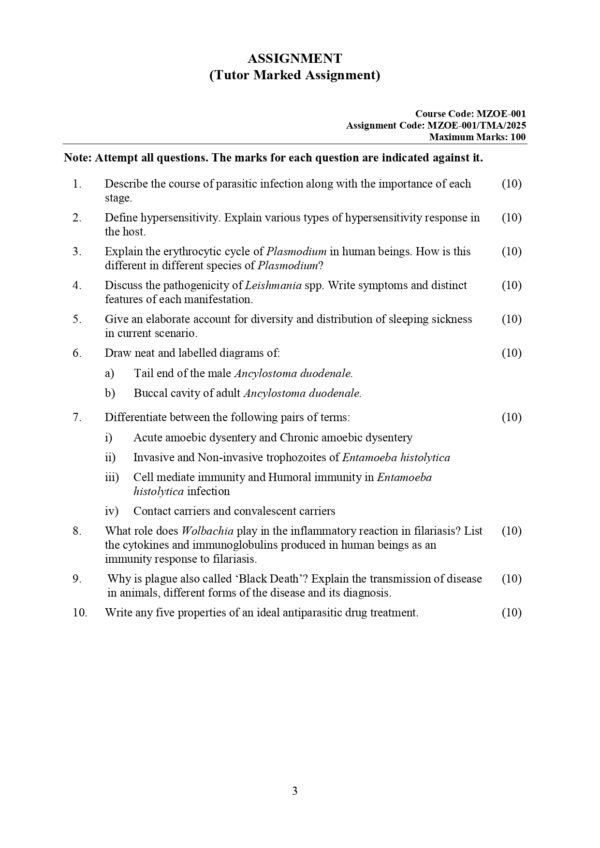 IGNOU MZOE-001 SOLVED ASSIGNMENT 2024-25 ENGLISH MEDIUM