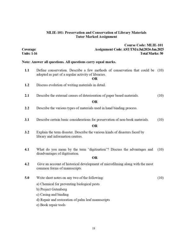 IGNOU MLIE-101 SOLVED ASSIGNMENT 2024-25 ENGLISH MEDIUM