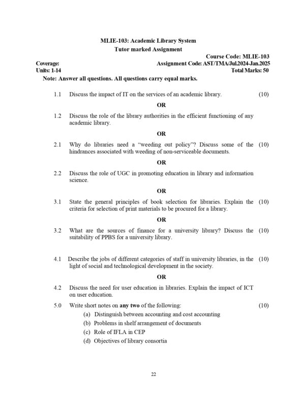 IGNOU MLIE-103 SOLVED ASSIGNMENT 2024-25 ENGLISH MEDIUM