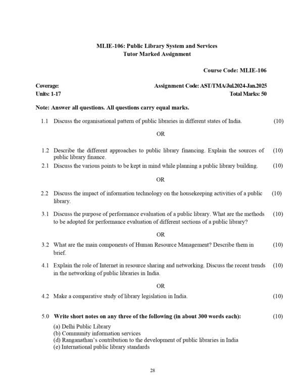IGNOU MLIE-106 SOLVED ASSIGNMENT 2024-25 ENGLISH MEDIUM