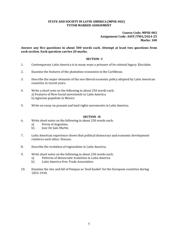 IGNOU MPSE-002 SOLVED ASSIGNMENT 2024-25 ENGLISH MEDIUM