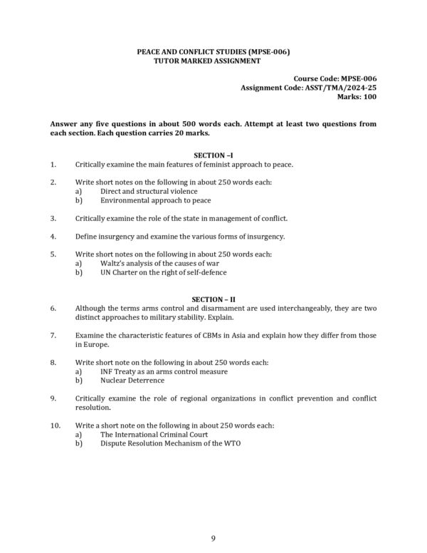 IGNOU MPSE-006 SOLVED ASSIGNMENT 2024-25 ENGLISH MEDIUM