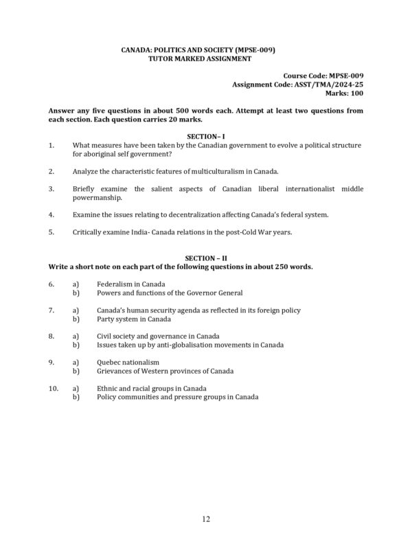 IGNOU MPSE-009 SOLVED ASSIGNMENT 2024-25 ENGLISH MEDIUM