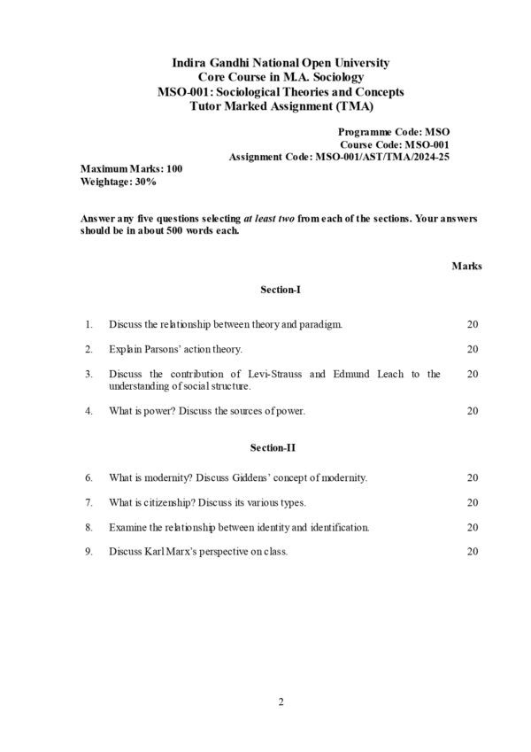 IGNOU MSO-001 SOLVED ASSIGNMENT 2024-25 ENGLISH MEDIUM